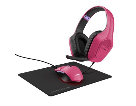 Kuulokkeet/kuulokkeet + HIIRI+MOUSEPAD/GXT 790 PINK 25179 TRUST