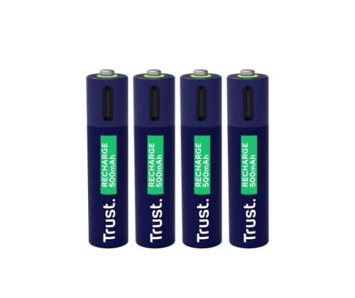 AKKU RECH. LI-ION AAA/500MAH USB-C 4PACK 25671 LUOTTAMUS