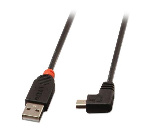 KAAPELI USB2 A - MINI-B 0,5 M/90 DEGREE 31970 LINDY