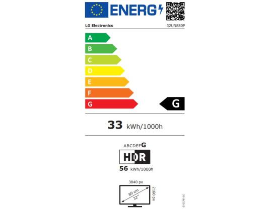 LCD-näyttö LG 32UN880P-B 31,5" 4K-paneeli IPS 3840x2160 16:9 60Hz 5 ms Kaiuttimet Swivel Pivot...