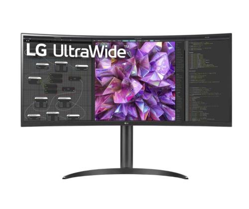 LCD-näyttö LG 34WQ75C-B 34" Curved/21 : 9 Panel IPS 3440x1440 21:9 5 ms Kaiuttimet Korkeus...