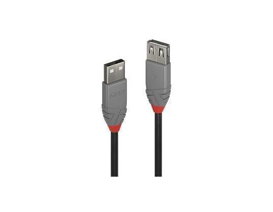 KAAPELI USB2 TYYPPI A 2M/ANTHRA 36703 LINDY