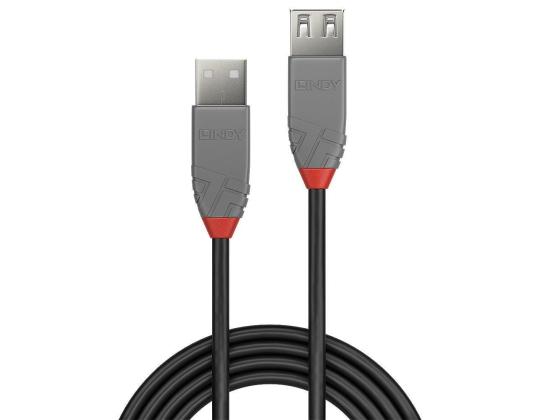 KAAPELI USB2 TYYPPI A 2M/ANTHRA 36703 LINDY