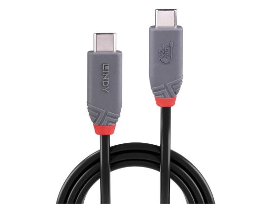 KAAPELI USB4 240 W TYYPPI C 0,8M/40GBPS ANTHRA LINE 36956 LINDY