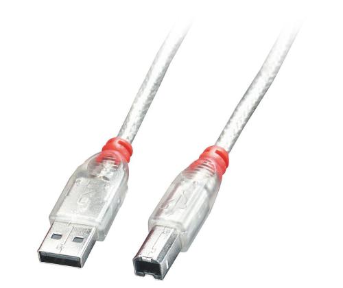 KAAPELI USB2 A-B 2M/LÄPINÄKYVÄ 41753 LINDY