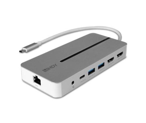 I/O TELAKOINTIASEMA USB-C/MINI DUAL 4K 43360 LINDY