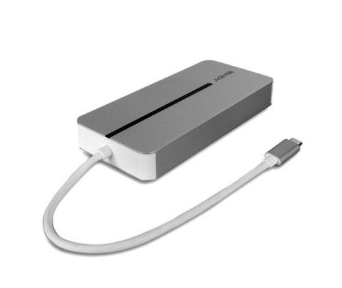 I/O TELAKOINTIASEMA USB-C/MINI DUAL 4K 43360 LINDY