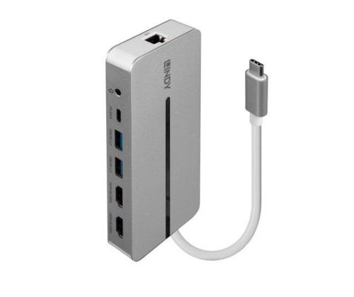 I/O TELAKOINTIASEMA USB-C/MINI DUAL 4K 43360 LINDY