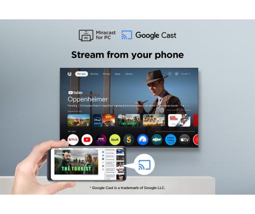 Televisio TCL 43 " 4K Ultra HD 3840 x 2160 pikseliä Flat 16:9 DLED 43V6C