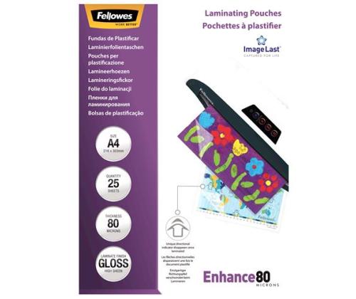 Laminointikalvot IMAGELAST/A4 80 25KPL 5396205 FELLOWES