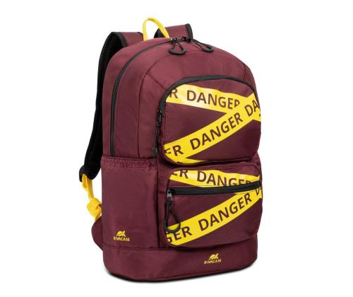 NB BACKPACK URBAN 14L 13.3"/5421 BURGUNDY PUNAINEN RIVAKASSI