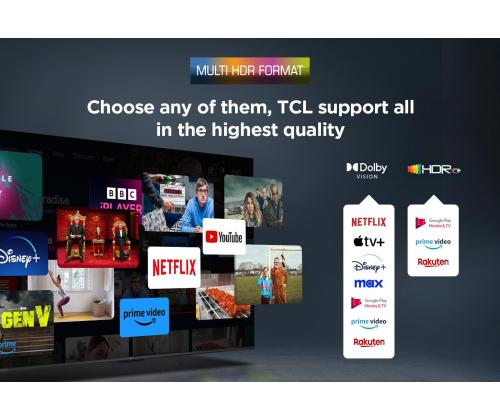 TV-sarja TCL 55 " 4K Ultra HD 3840 x 2160 pikseliä Flat 16:9 DLED 55V6C