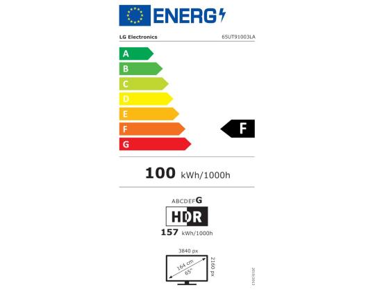 TV-sarja LG 65" 4K/Smart 3840x2160 langaton LAN Bluetooth webOS 65UT91003LA