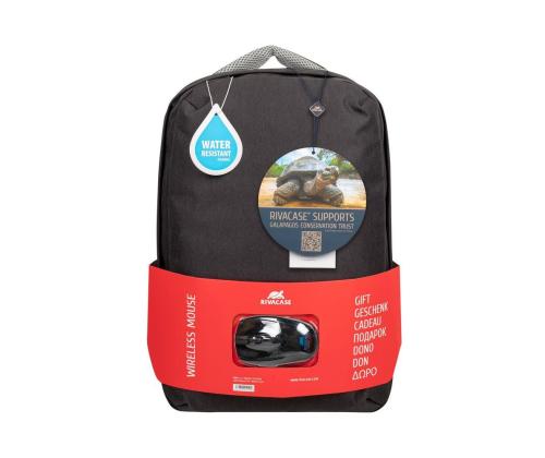 NB BACKPACK 15.6" + hiiri/7563 MUSTA RIVAKASSI