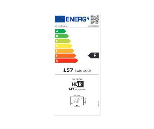 Televisio LG 86" 4K/Smart 3840x2160 Langaton LAN Bluetooth webOS 86UR78003LB