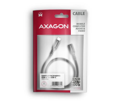 KAAPELI USB-C JATKE 1.5M/MUSTA BUCM32-CF15AB AXAGON
