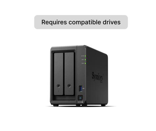 NAS-TALLENNUSTORNI 2BAY/NO HDD DS725+ SYNOLOGIA