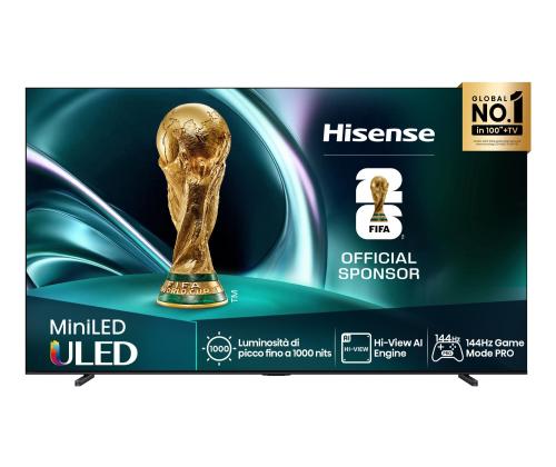 Televisio HISENSE 85 " 4K Ultra HD 3840 x 2160 pikseliä Flat 16:9 ULED 85U7Q
