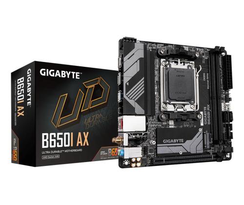 Emolevy GIGABYTE AMD B650 Socket AM5 mini ITX RAM DDR5-SDRAM 2xSlots Wi-Fi Kyllä Bluetooth Kyllä..