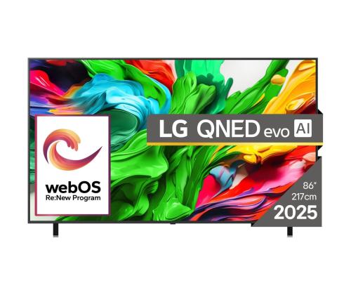 Televisio LG 86" 4K/Smart 3840x2160 Langaton LAN Bluetooth webOS Musta 86QNED85A3C