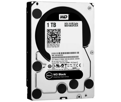 Kiintolevy WESTERN DIGITAL Musta 1TB SATA 3.0 64 MB 7200 rpm 3.5" WD1003FZEX