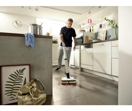 Pölynimuri KARCHER Dry&wet Sähköluuta Valkoinen/Musta/Keltainen Pussiton Akku 4,3 kg 1.055-701.0