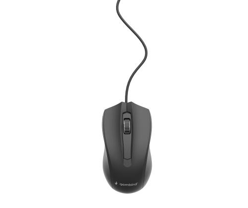 MOUSE USB OPTICAL/BLACK MUS-3B-01 GEMBIRD