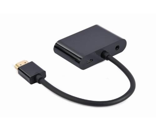 I/O-SOVITIN HDMI:STÄ HDMI/VGA/A-HDMIM-HDMIFVGAF-01 GEMBIRD