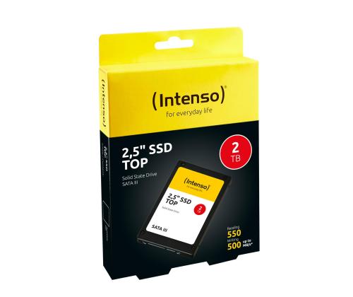 SSD INTENSO 2000 GB Serial ATA Kirjoitusnopeus 520 MB/s Lukunopeus 550 MB/s 2.5" 960xTBW luokitus MTBF..