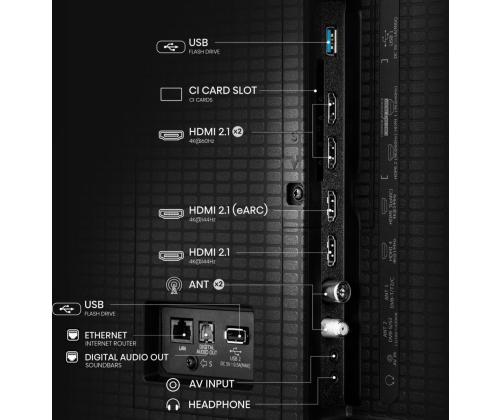 Televisio HISENSE 85 " 4K Ultra HD 3840 x 2160 pikseliä Flat 16:9 ULED 85U7Q