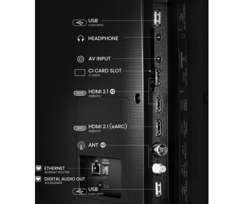 TV-sarja HISENSE 75 " 4K Ultra HD 3840 x 2160 pikseliä Flat 16:9 75A6Q