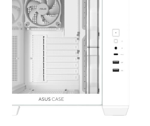 Kotelo ASUS ATX/micro ATX/Mini ITX Valkoinen PC A32 Plus TG ARGB Valkoinen 90DC00S3-B19000