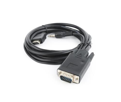 KAAPELI HDMI-VGA +3.5MM/1.8M A-HDMI-VGA-03-6 GEMBIRD