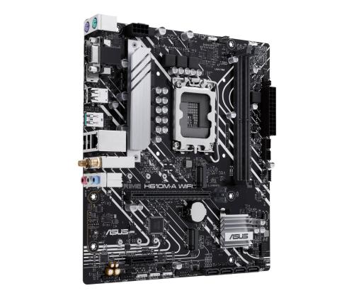 Emolevy ASUS Intel H610 LGA 1700 micro ATX RAM DDR5-SDRAM 2xSlots Wi-Fi Kyllä Bluetooth Kyllä..
