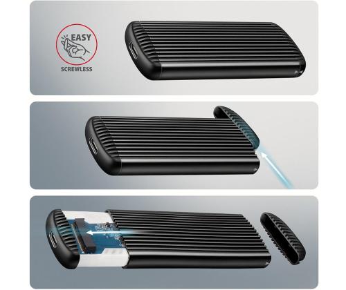 SSD ACC KOTELO M.2 NVME/USB-C EEM2-SC AXAGON