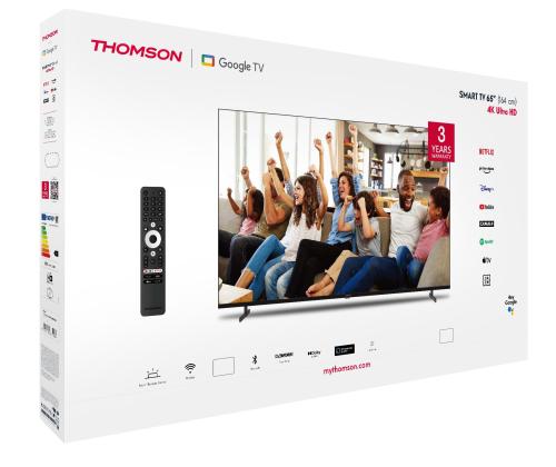 Televisio THOMSON 65 " 4K Ultra HD 3840 x 2160 pikseliä Flat 16:9 LED 65UG4S14 LED 65UG4S14