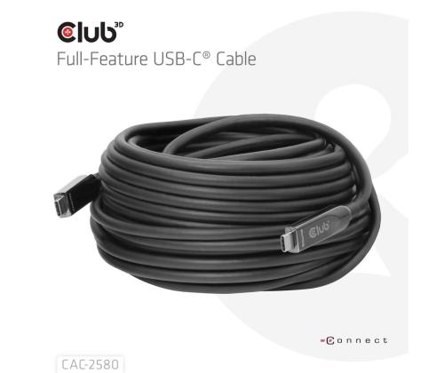 KAAPELI USB-C 15M/M/M CAC-2580 CLUB3D