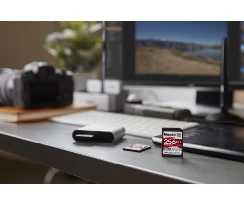 MUISTI SDXC 256GB C10/SDR2/256GB KINGSTON