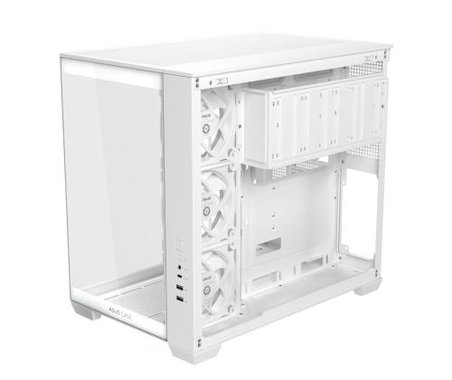 Kotelo ASUS ATX/micro ATX/Mini ITX Valkoinen PC A32 Plus TG ARGB Valkoinen 90DC00S3-B19000
