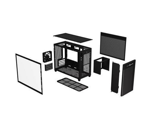 Kotelo ASUS Prime AP201 Karkaistu lasi Micro Ei sisälly MicroATX MiniITX Väri Valkoinen PRIMEAP201TG PRIMEAP201TG