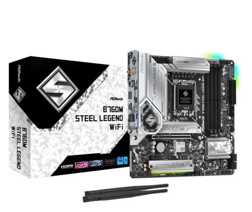 Emolevy ASROCK Intel B760 Express LGA1700 Micro-ATX Muisti DDR5 Muistipaikat 4 1xPCI-Express 4.0..