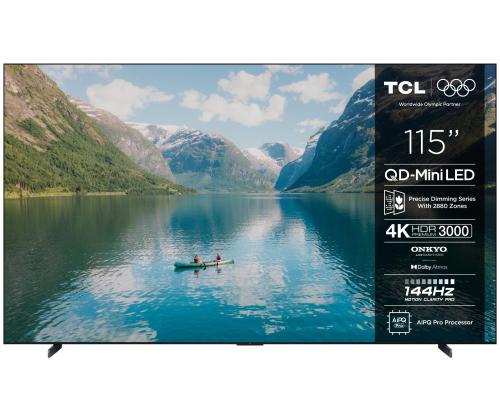 Televisio TCL 115 " 4K Ultra HD 3840 x 2160 pikseliä Flat 16:9 QD-Mini LED 115C7K 4K Ultra HD 3840 x 2160 pikseliä 16:9 QD-Mini LED 115C7K