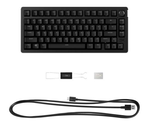 NÄPPÄIMISTÖ METALLISEOS NOUSU 75 S MUSTA/7G7A4AA#ABA HYPERX