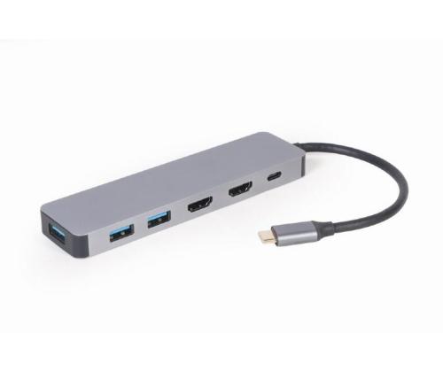 I/O-SOVITIN USB-C HDMI/USB3/3IN1:EEN A-CM-COMBO3-03 GEMBIRD