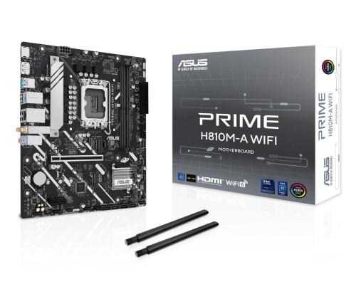 Emolevy ASUS Intel H810 LGA1851 Micro-ATX Muisti DDR5 Muisti paikat 2 PRIMEH810M-AWIFI
