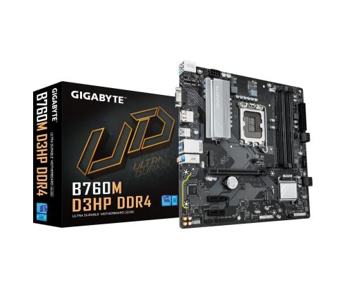 Emolevy GIGABYTE Intel B760 Express LGA1700 Micro-ATX Muisti DDR4 Muistipaikat 4 2xPCI-Express 3..