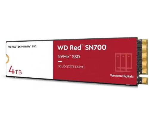 SSD WESTERN DIGITAL Red SN700 4TB M.2 NVMe Kirjoitusnopeus 3100 Mt/s Lukunopeus 3400 Mt/s...