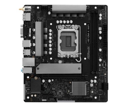 Emolevy ASROCK Intel H810 LGA 1851 (Socket V1) micro ATX RAM DDR5-SDRAM 2xSlots Wi-Fi Kyllä..