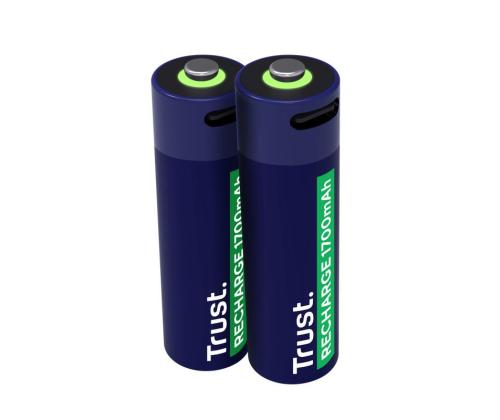 AKKU RECH. LI-ION AA 1.5V/1700MAH USB-C 2P 25584 TRUSTI