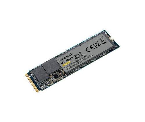 SSD INTENSO MI500 500GB M.2 NVMe 3D NAND Kirjoitusnopeus 4000 Mt/s Lukunopeus 5300 Mt/s 4mm...